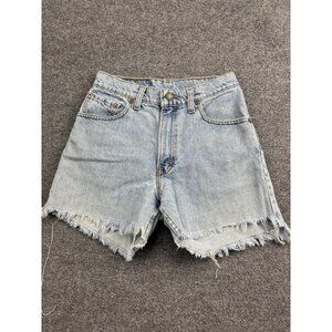 Vintage Levi's Denim Shorts Womens 5 Light Wash High Rise Cutoff 90s 37550-0291